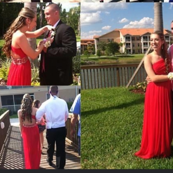 PROM DRESS | Formal Gown, Red - Picture 6 of 7